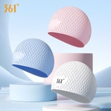 Mũ bơi silicone 361 người lớn, kích thước lớn cho người tóc dài, chống nước, co giãn cao
