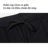 Quần bơi nam 361, nhanh khô co giãn, dáng thời trang, màu đen hoạ tiết