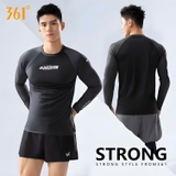 Bộ bơi nam 361, dài tay chống nắng UPF 50+, kháng Clo, Racing, màu xanh