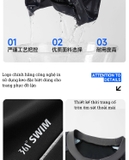 Bộ bơi nam 361 cộc tay, kiểu dáng thời trang, chống nắng UPF 50+, Rowing, xanh đen