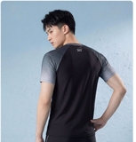 Bộ bơi nam 361 cộc tay, kiểu dáng thời trang, chống nắng UPF 50+, Rowing, xanh đen