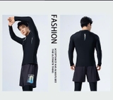 Bộ bơi nam 361, chống nắng UPF 50+, dài tay chân, thời trang lịch sự, màu đen Sport