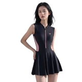 Bộ bơi nữ 361 liền thân váy, tạo dáng thon gọn, che vòng bụng, co giãn, thoáng khí