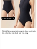 Bộ bơi 361 nữ, liền thân tôn dáng, màu đen thời trang, co giãn thoáng khí