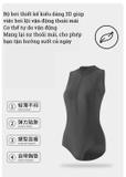 Bộ bơi 361 nữ, liền thân tôn dáng, màu đen thời trang, co giãn thoáng khí