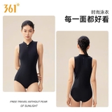 Bộ bơi 361 nữ, liền thân tôn dáng, màu đen thời trang, co giãn thoáng khí