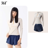 Bộ bơi nữ 361 dài tay dáng rời, chống nắng UPF 50+, co giãn thoáng khí