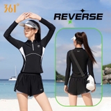 Bộ bơi nữ 361 dài tay dáng rời, chống nắng UPF 50+, co giãn thoáng khí