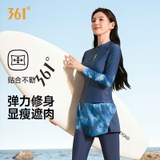 Bộ bơi nữ 361 dài tay chân, lịch sự chống nắng UPF 50+, bảo vệ da, màu xanh