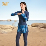 Bộ bơi nữ 361 dài tay chân, lịch sự chống nắng UPF 50+, bảo vệ da, màu xanh