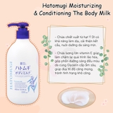 Sữa dưỡng thể dưỡng ẩm, làm sáng da Hatomugi Moisturizing & Conditioning The Body Milk