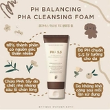 Sữa Rửa Mặt Byvibes Wonder Bath PHA 5.5 PH Balancing PHA Cleansing Foam 150ml