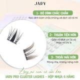 Lông Mi Cụm Có Sẵn Keo Jary Pro Cluster Lashes - Hộp Nhựa 6 Hàng