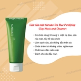 Sữa rửa mặt tràm trà trị mụn Naruko Tea Tree Purifying Clay Mask and Cleanser