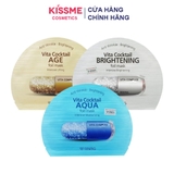 Mặt Nạ Lá Nguyên Khối Hỗ Trợ Dưỡng Trắng, Cấp Ẩm BNBG Vita Cocktail Foil Mask 30ml