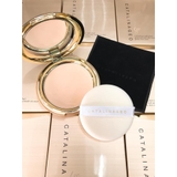 Phấn Phủ Dạng Nén Siêu Mịn Mỏng Nhẹ Geo Vàng Lamy Catalina Geo Golden Pact
