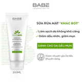 Sữa rửa mặt da dầu mụn Babe Stop Akn Purifying Cleansing Gel