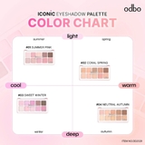 Phấn mắt 10 ô Odbo Iconic Thái Lan