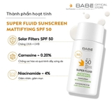 Kem chống nắng BABE Super Fluid