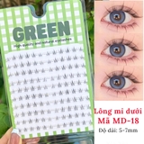 Mi Giả GREEN Gân Trong Tự Nhiên Mềm Nhẹ