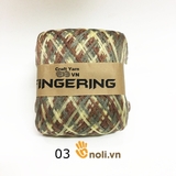 Sợi cotton bóng Fingering LOANG