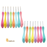 Bộ kim móc cán cong 8 cây  - Móc len