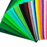Combo vải nỉ, vải dạ 20 màu size 15x15cm