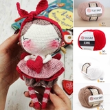 Set len búp bê Valentine ngọt ngào