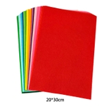 Combo vải nỉ, vải dạ 20 màu size 15x15cm