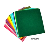 Combo vải nỉ, vải dạ 12 màu size 20x30cm