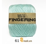 Sợi cotton bóng Fingering TRƠN