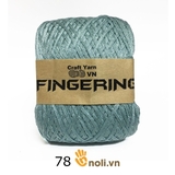 Sợi cotton bóng Fingering TRƠN