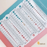Thước đo size len sợi, kim móc - PK8-2-3