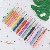 Bộ kim móc CÁN DẺO CẦU VỒNG 12 cây - PK1-1-4