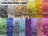 Cườm trúc lõi bạc dài 2*6mm