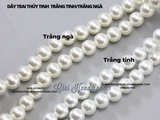 Dây ngọc trai thuỷ tinh màu trắng tinh