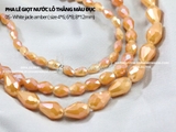 Túi hạt pha lê giọt nước lỗ thẳng màu sữa đục tự làm DIY handmade
