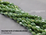 Túi hạt pha lê giọt nước lỗ thẳng màu sữa đục tự làm DIY handmade