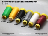 Chỉ cước màu thêu, đính nhiều màu trong không dãn size nhỏ 0.12mm
