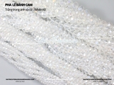 Dây pha lê bánh cam đen, trắng phủ xà cừ nhiều size