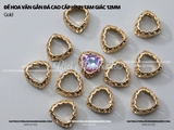 Đế hoa văn gắn đá hình tam giác bo góc 12mm