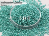 Cườm tròn đục lõi màu/cườm thạch 2mm
