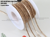 Túi 3m Dây đá đế kim loại cùng màu size 2mm