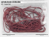 Túi 10g chỉ thêu ấn độ dạng kẽm tròn 1mm lì (matte) mềm