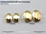 Hạt đá vàng kim đế vàng nhiều hình (Mined gold)