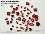Set hạt đá có đế lỗ khâu nhiều hình