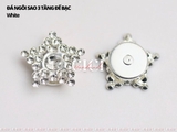 Đá ngôi sao 3 tầng đế bạc