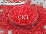 Cườm tròn đục lõi màu/cườm thạch 2mm