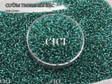 Cườm tròn trong suốt lõi bạc 2mm