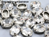 Đá bầu dục K9 đế thép dày có lỗ khâu